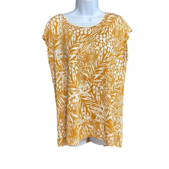 Christian Siriano Linen top, women’s L, preowned - Picture 1 of 12